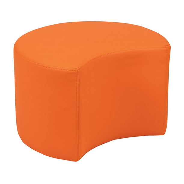Green Flash Furniture Soft Seating Collaborative Moon for Classrooms and Daycares 12 Seat Height